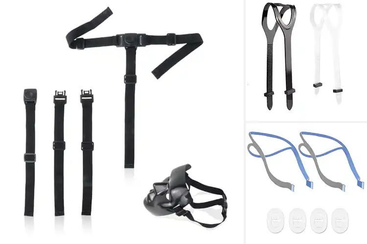 Detailed view of Best 2-Piece Mask Strap Sets