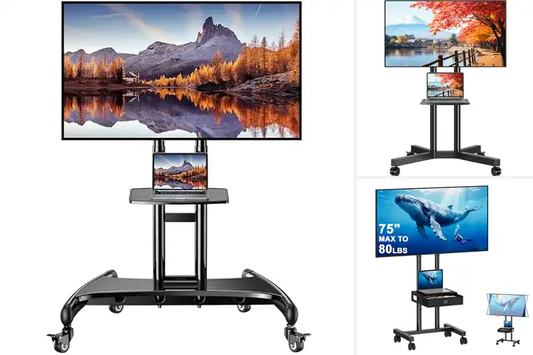 Detailed view of Best 32-75 Inch TV Cart: Top Mobile Stands for Any Space