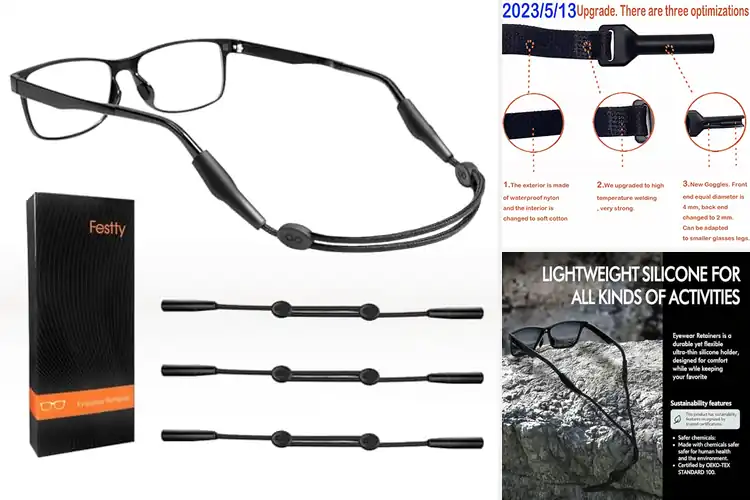 Detailed view of Best Bungee Glasses Straps