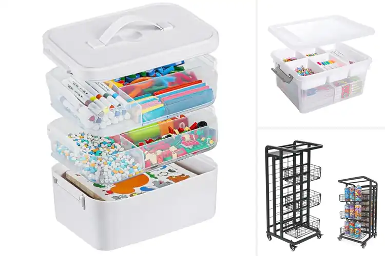 Detailed view of Best Craft Supplies Storage