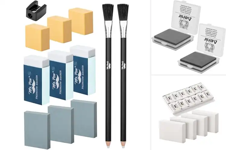 Detailed view of Best Eraser Multipacks For Artists