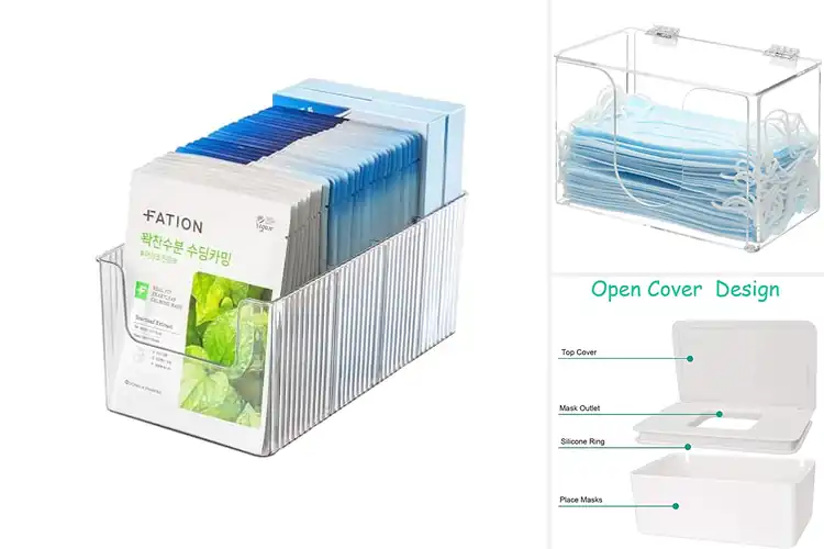 Detailed view of Best Face Mask Storage Solutions
