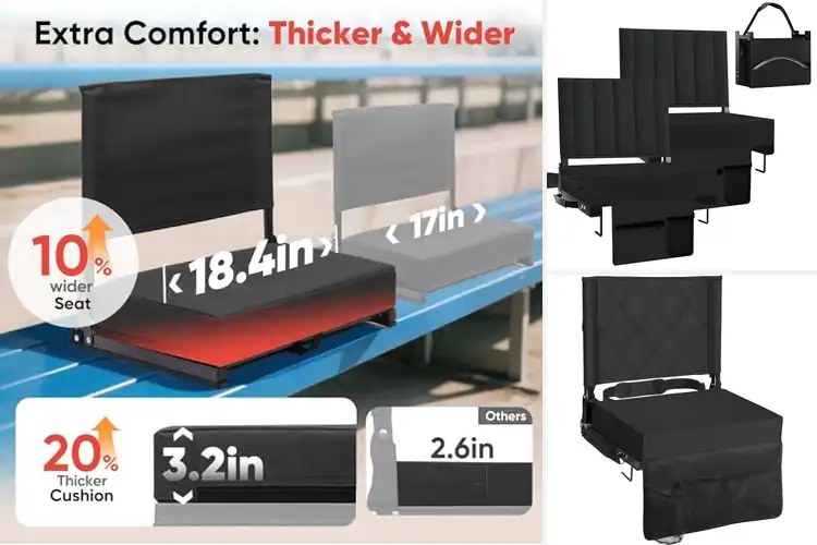 Detailed view of Best Heavy Duty Bleacher Chairs for All‑Game Comfort