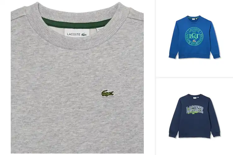 Detailed view of Best Lacoste Boys Crew Sweatshirts
