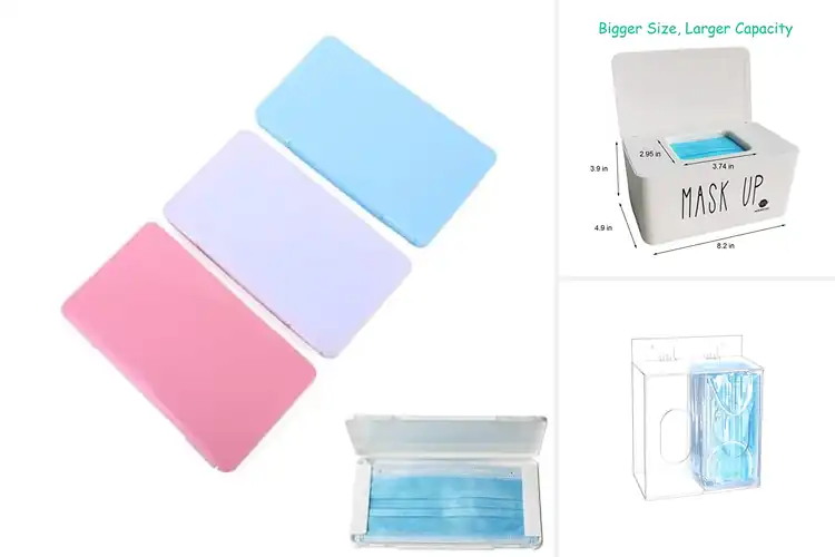 Detailed view of Best Office Mask Organizer: Tidy Workspace, Clean Masks