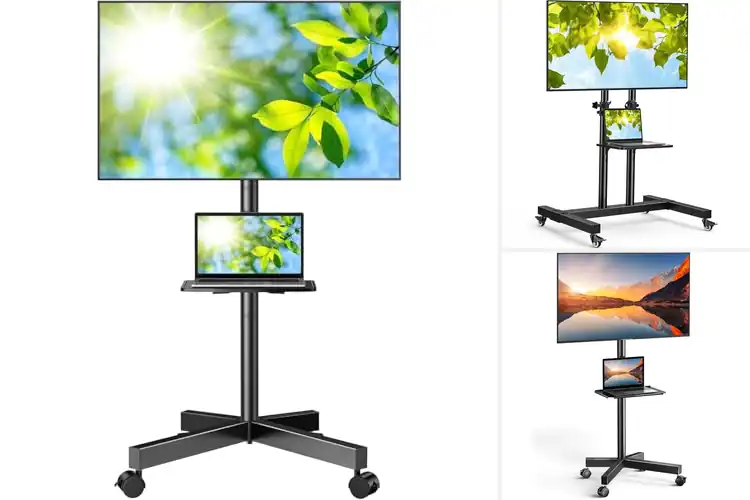 Detailed view of Best Rolling TV Stands: Stylish, Sturdy & Easy to Move
