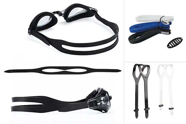 Detailed view of Best Silicone Swimming Goggles Straps