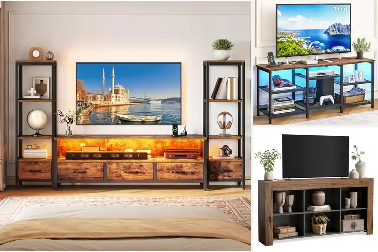 Detailed view of Best TV Stands With Shelves
